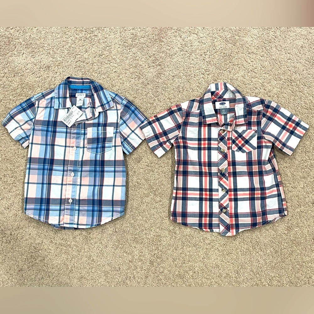 2 3T Button-up Dress Shirts